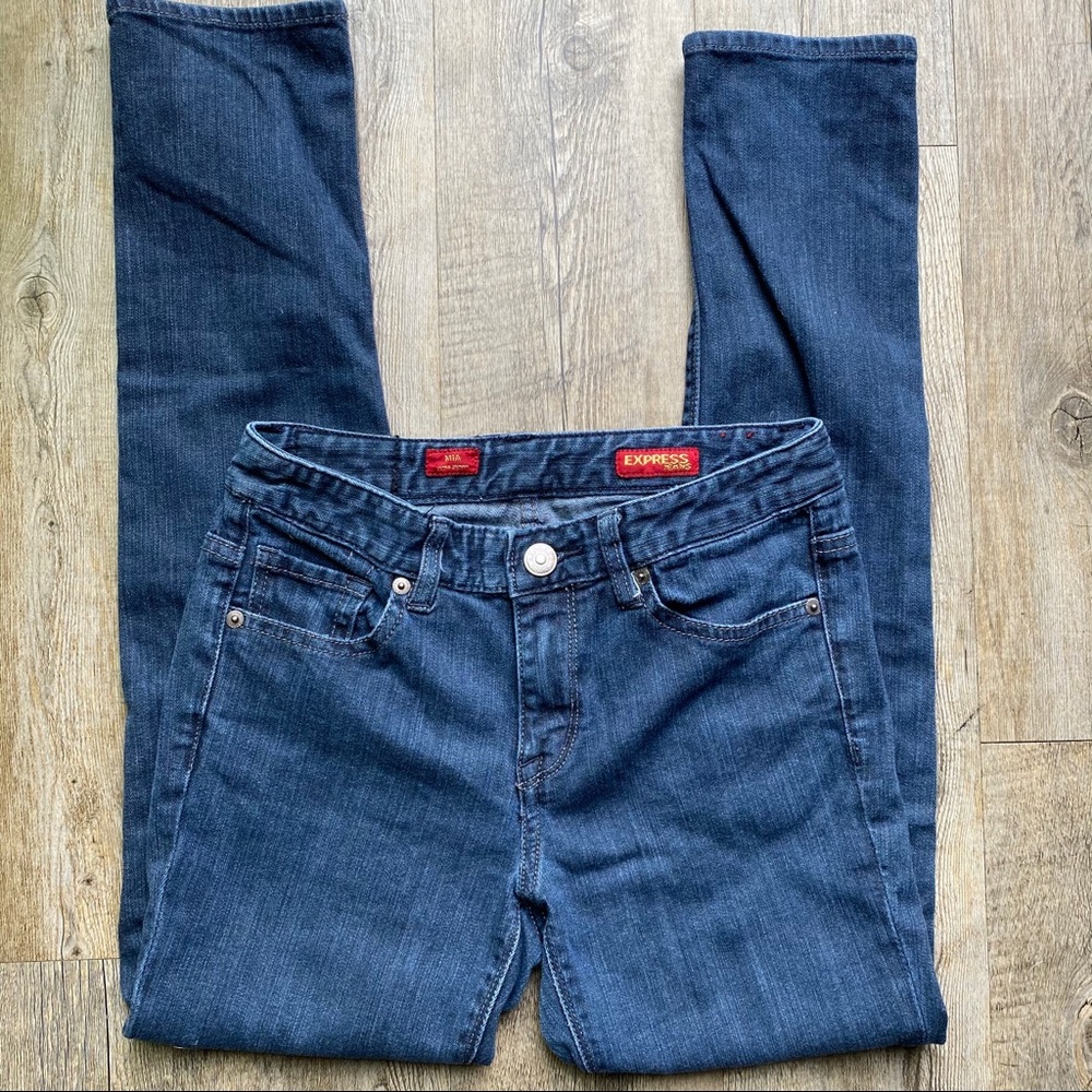 Express Mia Skinny Stretch Jeans - Short